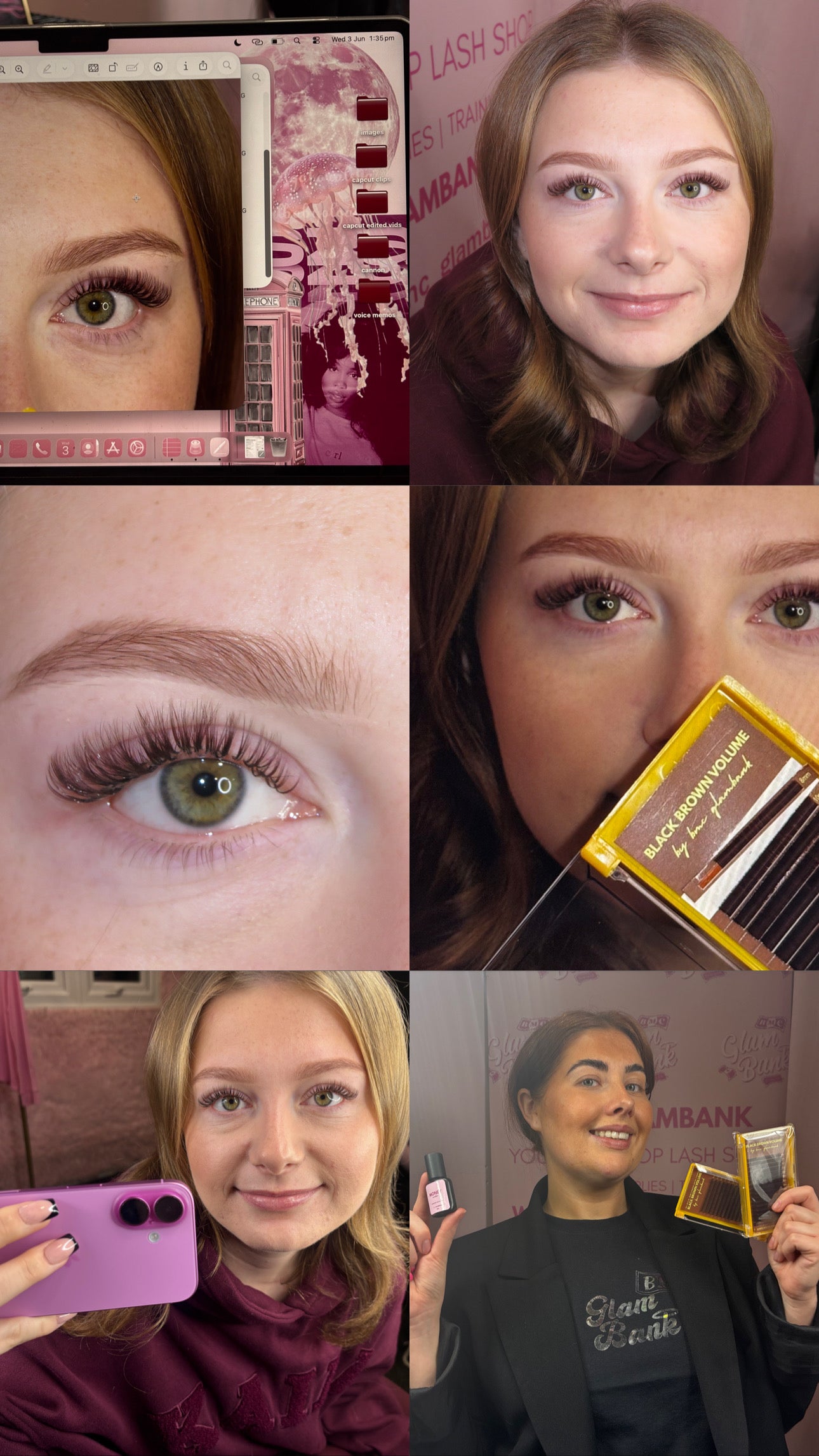 Dark brown volume lash tray